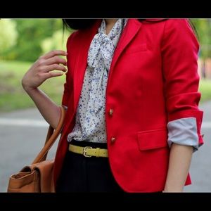 J Crew Schoolboy red blazer 0